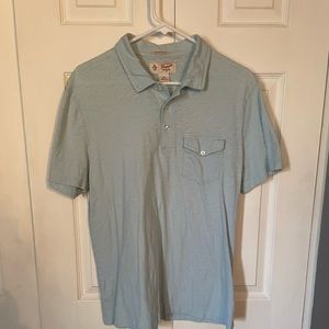 Original Penguin blue polo, size L slim fit
